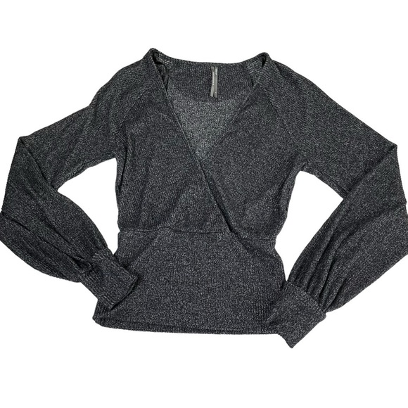 Anthropologie Brushed Ribbed Surplice Wrap Sweater - Picture 7 of 14